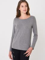 Basic dames top met lange mouw Basic dames top met lange mouw
