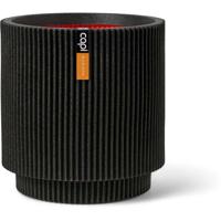 Cilindervaas - CAPI EUROPE - Groef NL - 36 x 38 cm - Zwart