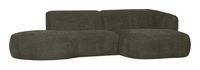 WOOOD Loungebank 'Polly' Rechts, Woven, kleur Warm Groen