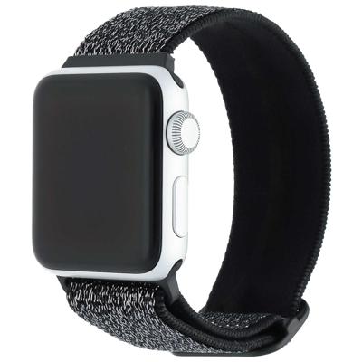 Apple Watch Nylon Geweven Solo Band - Glitter Zwart - 44, 45, 46 & 49mm Apple Watch Nylon Geweven Solo Band - Glitter Zwart - 44, 45, 46 & 49mm