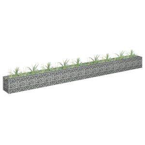 VidaXL Gabion plantenbak verhoogd 360x30x30 cm gegalvaniseerd staal