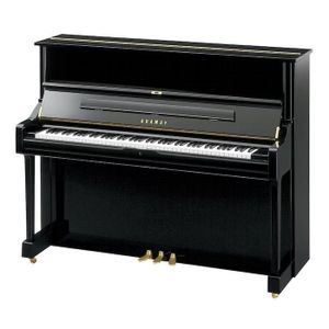 Yamaha U1 Q  PE messing piano (zwart hoogglans)