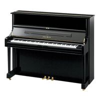 Yamaha U1 Q  PE messing piano (zwart hoogglans) - thumbnail
