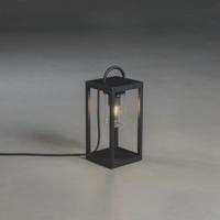 KonstSmide Terraslamp Bologna 33cm zwart met helder glas 7533-750