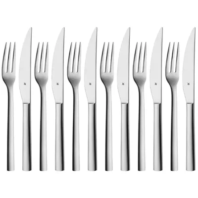 WMF Steakbestekset Nuova - 12 delig / 6 personen