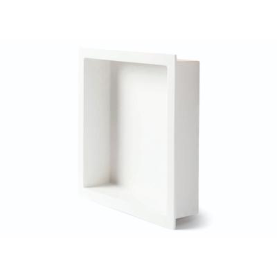 Inbouwnis Luca Sanitair Luva 29,5x29,5x7 cm Solid Surface Mat Wit Luca Sanitair