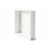 Inbouwnis Luca Sanitair Luva 29,5x29,5x7 cm Solid Surface Mat Wit Luca Sanitair