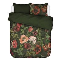 Essenza Esra Dekbedovertrek - 2-persoons (200x200/220 Cm + 2 Slopen) - Katoen Satijn - Dark Green - thumbnail