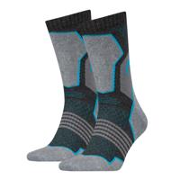 HEAD Hiking Crew sokken 2-pack Unisex Grey/blue-35-38