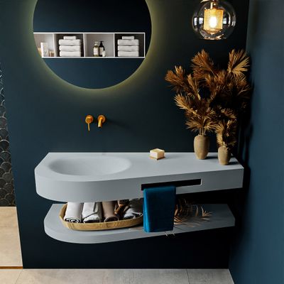 MONDIAZ RIVA 120cm Wastafel met planchet kleur Clay. Wastafel DULCET links 0 kraangaten kleur Clay. MONDIAZ RIVA 120cm Wastafel met planchet kleur Clay. Wastafel DULCET links 0 kraangaten kleur Clay.