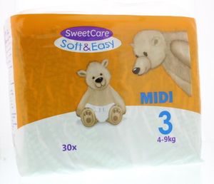 Sweetcare Luiers Soft & easy midi nr 3 4-9kg (30 st)