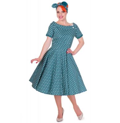 33% korting | Darlene Collar Dress Peacock/White Polka-34 (NL)/ 8 (UK) 33% korting | Darlene Collar Dress Peacock/White Polka-34 (NL)/ 8 (UK)