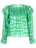 We Are Kindred blouse Chloe à carreaux - Vert - thumbnail