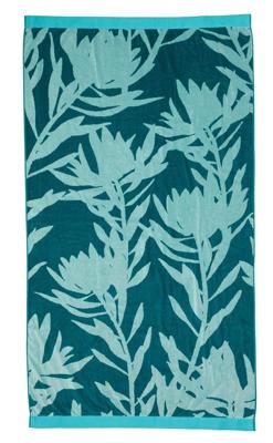 KAAT Strandlaken Bermuda - Blauwgroen 100x180 cm