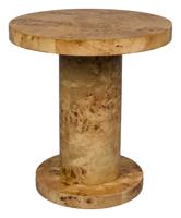 Dutchbone Ronde Bijzettafel 'Quinn' 46cm, kleur Naturel
