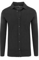 Marvelis Casual Modern Fit Jersey shirt antraciet, Effen