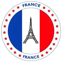 Bierviltjes Frankrijk thema print - 25x - Onderzetters Franse vlag - Landen decoratie feestartikelen