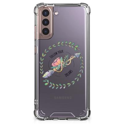 Samsung Galaxy S21 Plus Stevig | Bumper Hoesje | Boho Dreams Samsung Galaxy S21 Plus Stevig | Bumper Hoesje | Boho Dreams