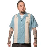 The Shake Down Button Up Shirt Blue-XXL