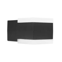 Enzo wandlamp | zwart | vierkant | 8w led | ip44 3000k | smartwares ool-50020 - a5019020
