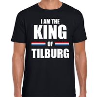 I am the King of Tilburg Koningsdag t-shirt zwart voor heren