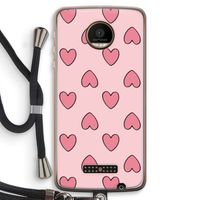 Ondersteboven verliefd: Motorola Moto Z Force Transparant Hoesje met koord