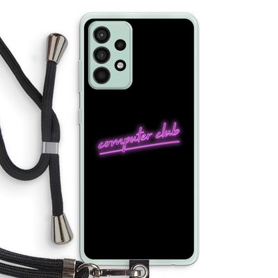 Vice Black: Samsung Galaxy A52s 5G Transparant Hoesje met koord