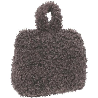 Home & Styling Teddy Deurstopper - 1 kg - grijs - stof - gewicht - 7 x 17 cm - deurstop