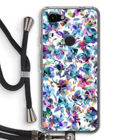 Hibiscus Flowers: Pixel 3a Transparant Hoesje met koord
