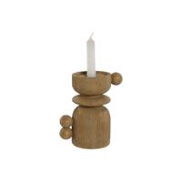 Kroonkandelaar Home ESPRIT Bruin Hars Hout 16 x 10 x 18 cm
