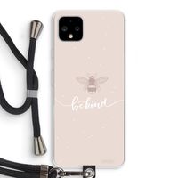 Be(e) kind: Pixel 4 XL Transparant Hoesje met koord