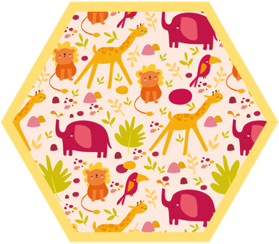 Vinyl vloerkleed Afrikaanse wilde dieren