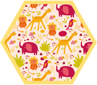 Vinyl vloerkleed Afrikaanse wilde dieren Vinyl vloerkleed Afrikaanse wilde dieren