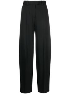 The Attico pantalon évasé à coupe longue - Noir