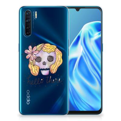Silicone Back Case OPPO A91 Boho Skull Silicone Back Case OPPO A91 Boho Skull