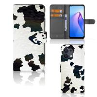 OPPO Reno8 | Telefoonhoesje | Met pasjeshouder | Koeienvlekken