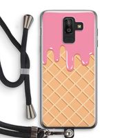 Ice cream: Samsung Galaxy J8 (2018) Transparant Hoesje met koord