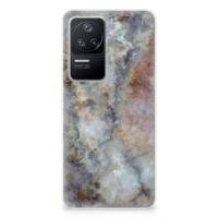 Xiaomi Poco F4 | TPU | Siliconen hoesje | Marmer Grijs