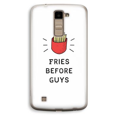 Fries before guys: LG K10 (2016) Transparant Hoesje