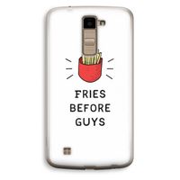 Fries before guys: LG K10 (2016) Transparant Hoesje