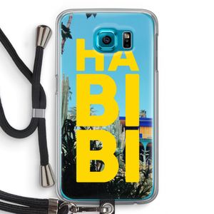 Habibi Majorelle : Samsung Galaxy S6 Transparant Hoesje met koord