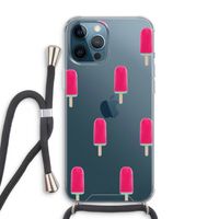 Waterijsje: iPhone 12 Pro Max Transparant Hoesje met koord