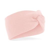 Beechfield winter hoofdband Twist - oorwarmer - lichtroze - gebreide look