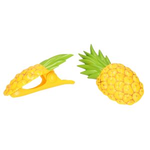 Handdoekklem/handdoek knijpers - ananas - 8x - kunststof