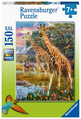Ravensburger puzzel kleurrijke savanne 150 XXL stukjes
