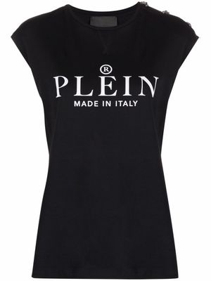 Philipp Plein t-shirt à logo imprimé - Noir