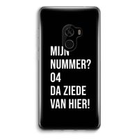 Da ziede van hier - Zwart: Xiaomi Mi Mix 2 Transparant Hoesje