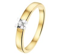 TFT Ring Diamant 0.05ct H SI Bicolor Goud