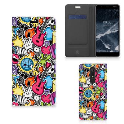 Nokia 5.1 (2018) Hippe | Standcase | Punk Rock