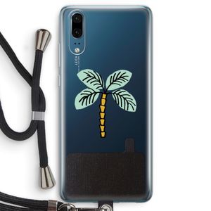 Palmboom: Huawei P20 Transparant Hoesje met koord